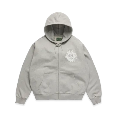 DENIM TEARS Denim U Zip Hoodie "Grey"
