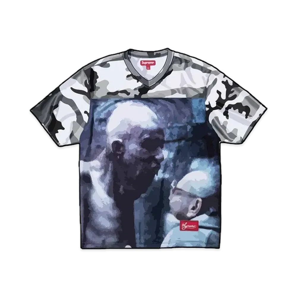 Supreme x Aphex Twin Football Jersey "Snow Camo"