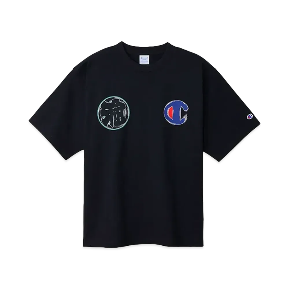 Champion x Sneakerwolf Short Sleeve T-Shirt "BlackxGreen"