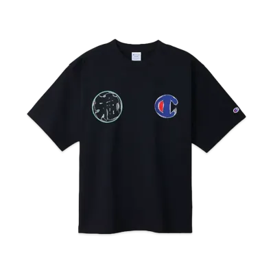 Champion x Sneakerwolf Short Sleeve T-Shirt "BlackxGreen"