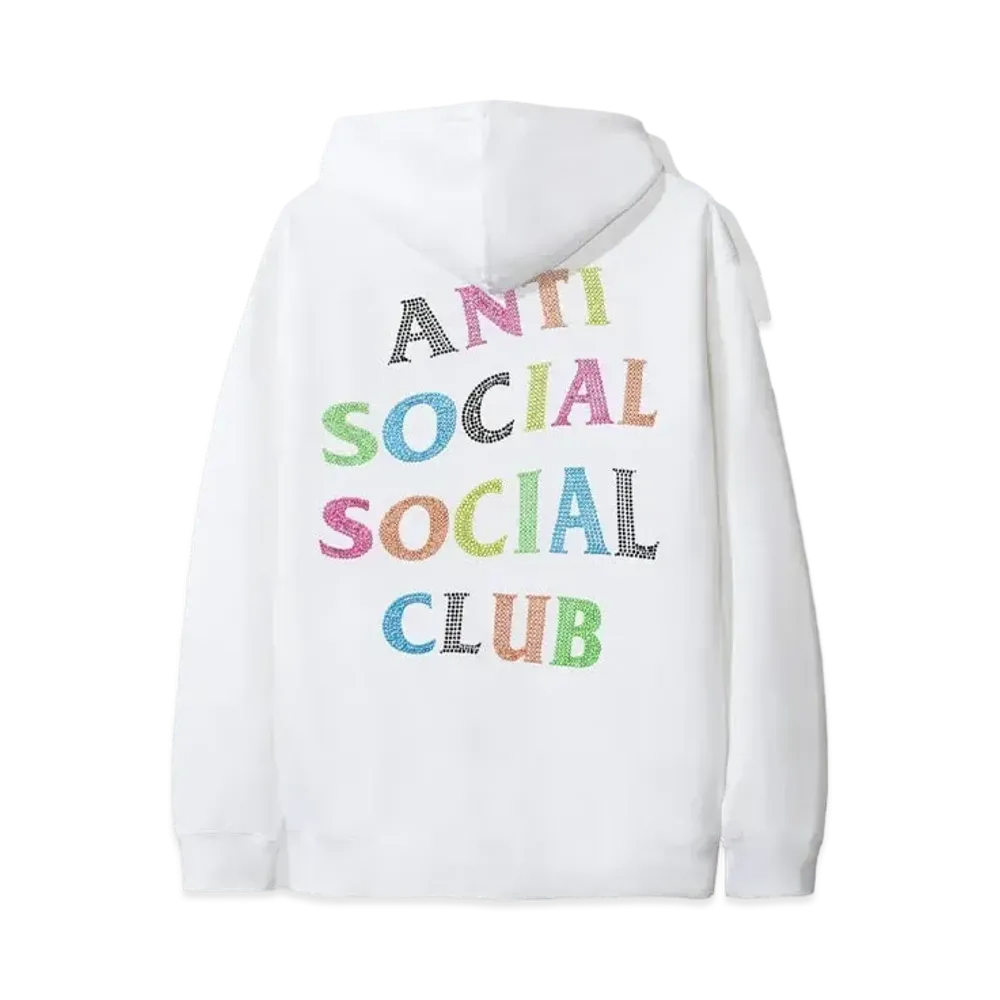 ANTI SOCIAL SOCIAL CLUB Stud Belt Hoodie "White" (SS20)