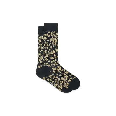 Paul Smith Logo Flower Socks "Black"
