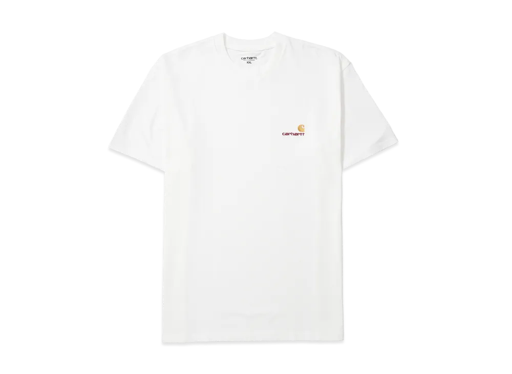 Carhartt WIP Short Sleeve American Script T-Shirt "White"