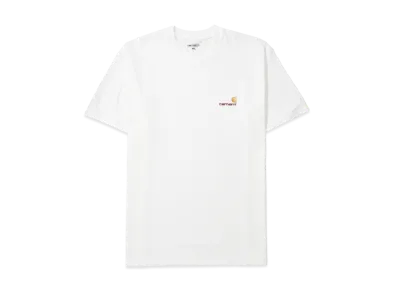 Carhartt WIP Short Sleeve American Script T-Shirt "White"