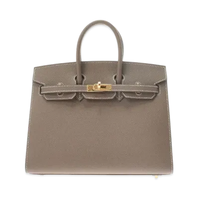 Hermes Birkin Sellier Veau Epsom "Etoupe/Gold"