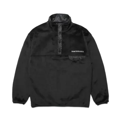 WACKO MARIA Reversible Pullover Boa Fleece Jacket "Black"