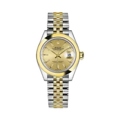 ROLEX Datejust 31 Oyster 31mm "Champagne/Oyster Steel/Yellow Gold"