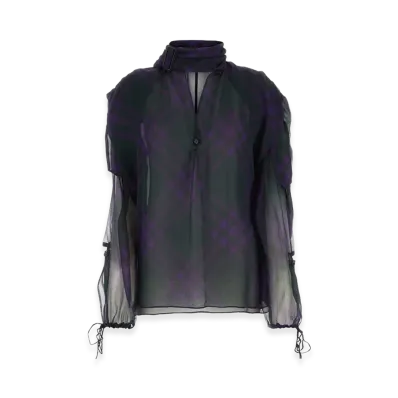 Burberry Women's Printed Crepe Blouse "Multicolor"