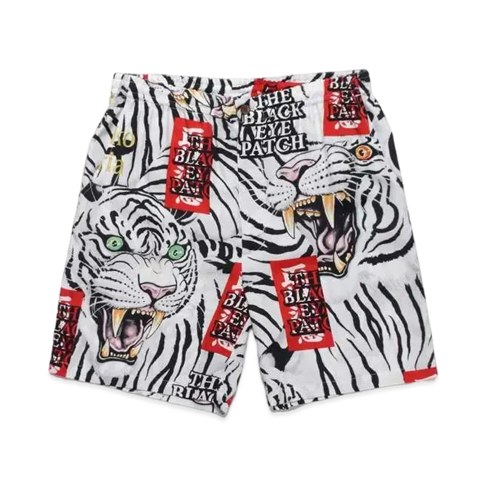 BlackEyePatch WACKO MARIA TIM LEHI Hawaiian Shorts "White"