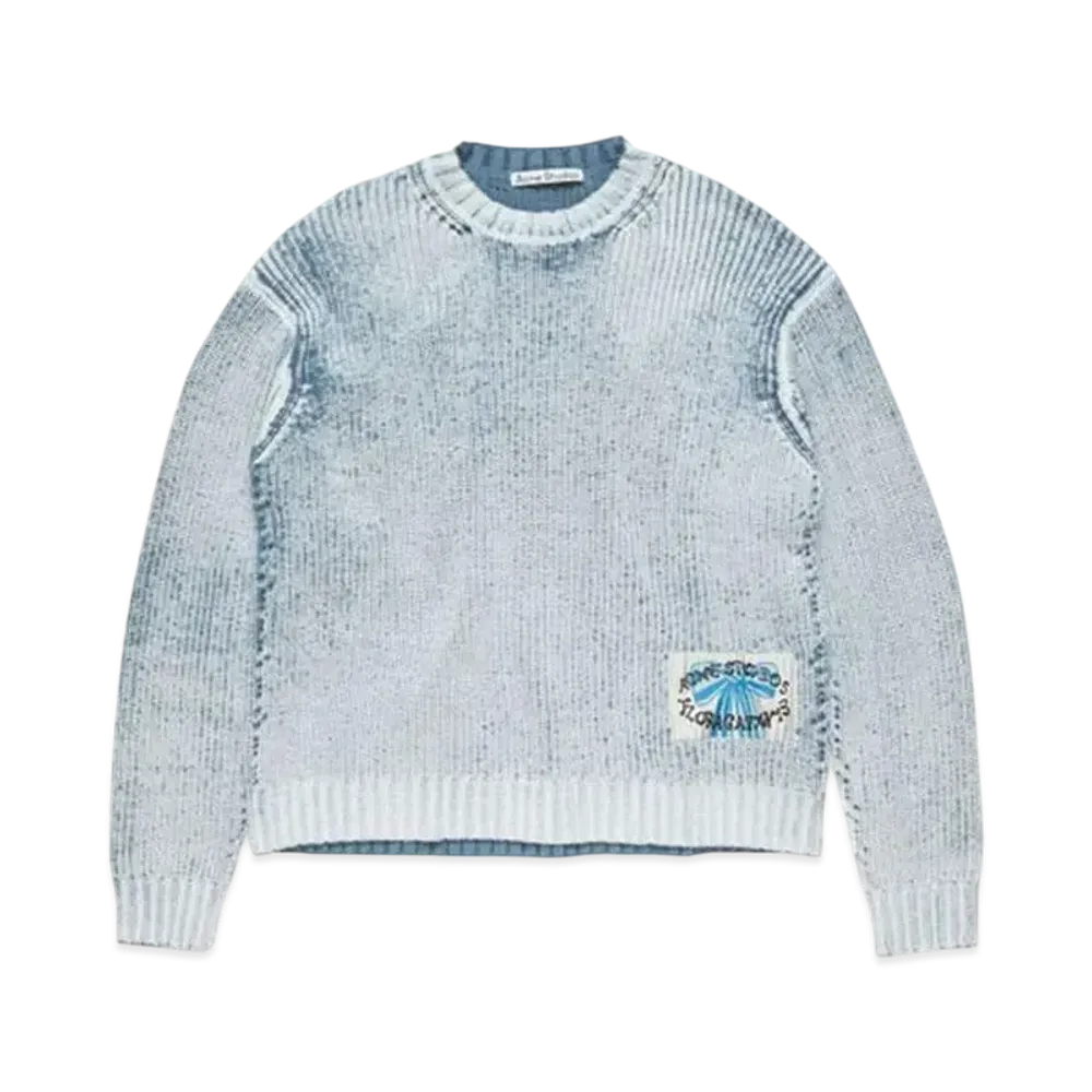 Acne Studios Crew Neck Sweater "Blue/White"