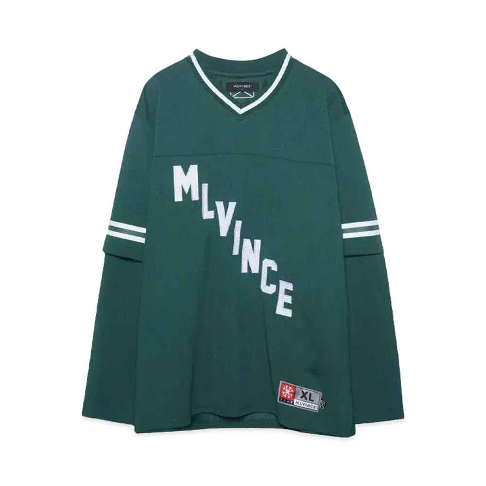 MLVINCE LAYERED L/S FOOTBALL SHIRT "GREEN"