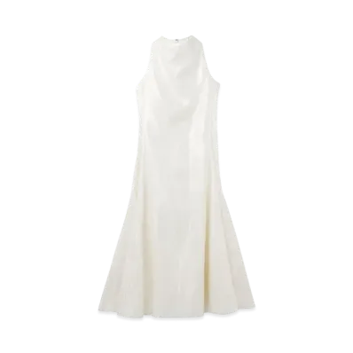 Alexander McQUEEN Tarpaulin Midi Dress "Optical White"