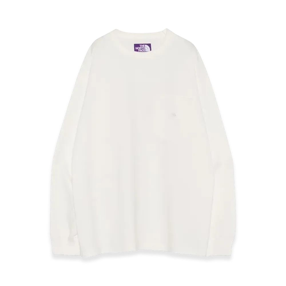 The North Face Purple Label 8Oz Field Long Sleeve Pocket Tee "Off White"