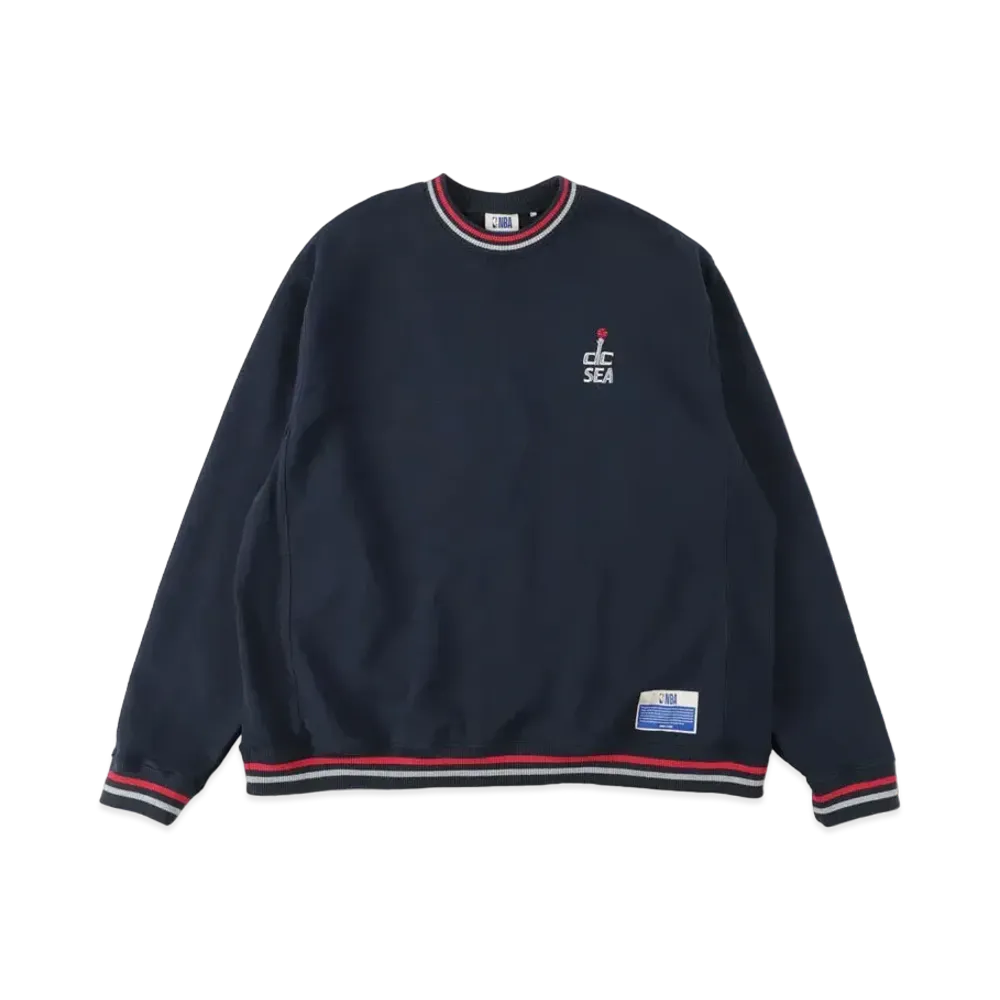 WIND AND SEA x NBA Crew Neck Sweat Japan Games 2022 Limited (Wizards) "Navy"