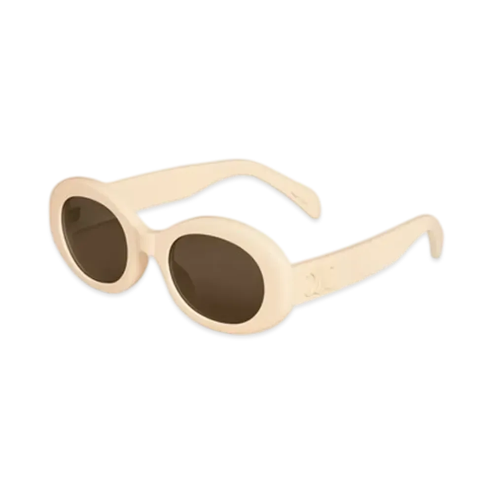CELINE Triomphe 01 Sunglasses in Acetate "Ivory/Ivory"