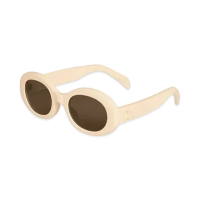 CELINE Triomphe 01 Sunglasses in Acetate "Ivory/Ivory"