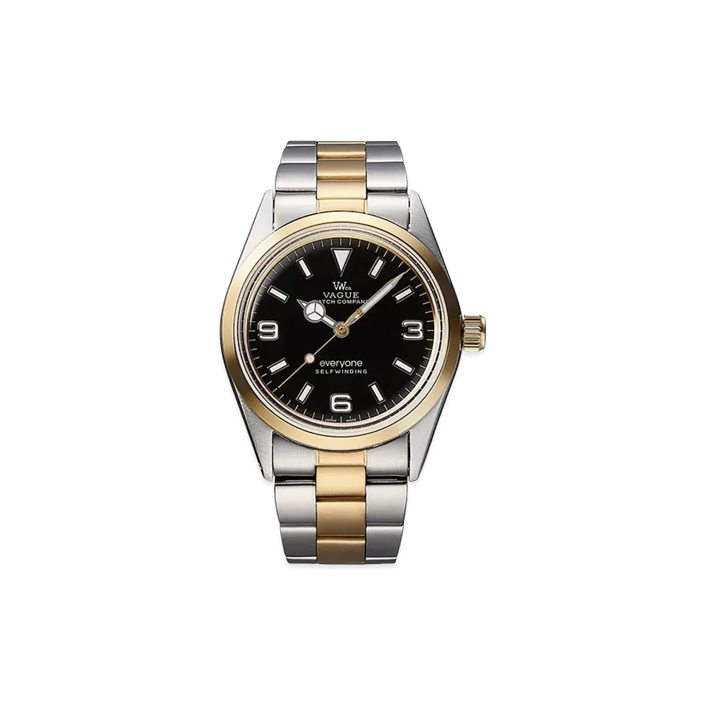 everyone Time Traveler By Vague Watch Co.(Combi) "SIlver/Gold"
