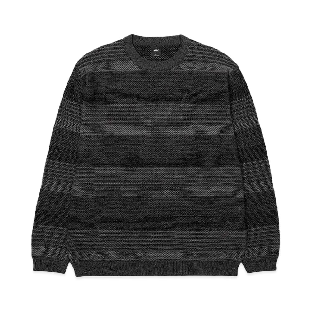 HUF Fall 24 1984 Stripe Sweater "Black"