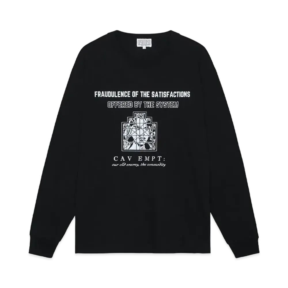 Cav Empt (C.E) Offered By The System Long Sleeve T "Black"