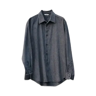 AURALEE for ÉDIFICE Selvedge Light Denim Shirt "Black"