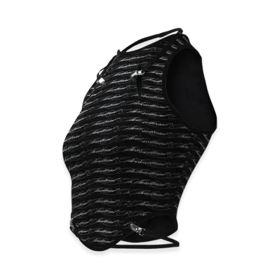 THEREDTHREAD S Clip Logo Tank "Black/White"