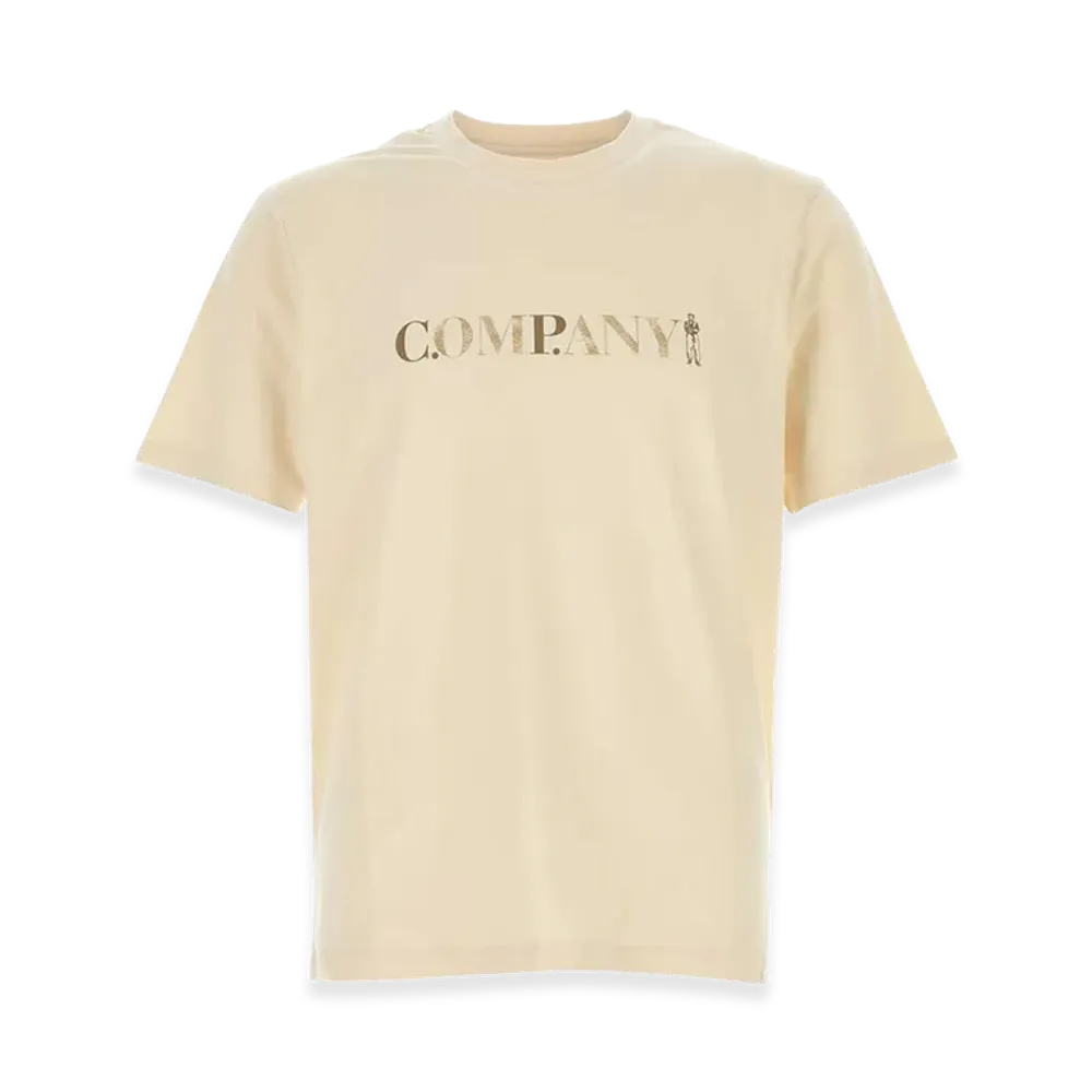 C.P. Company Cotton T-Shirt "Sand/Beige"