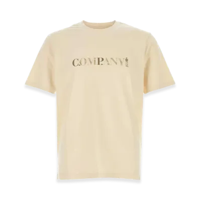 C.P. Company Cotton T-Shirt "Sand/Beige"