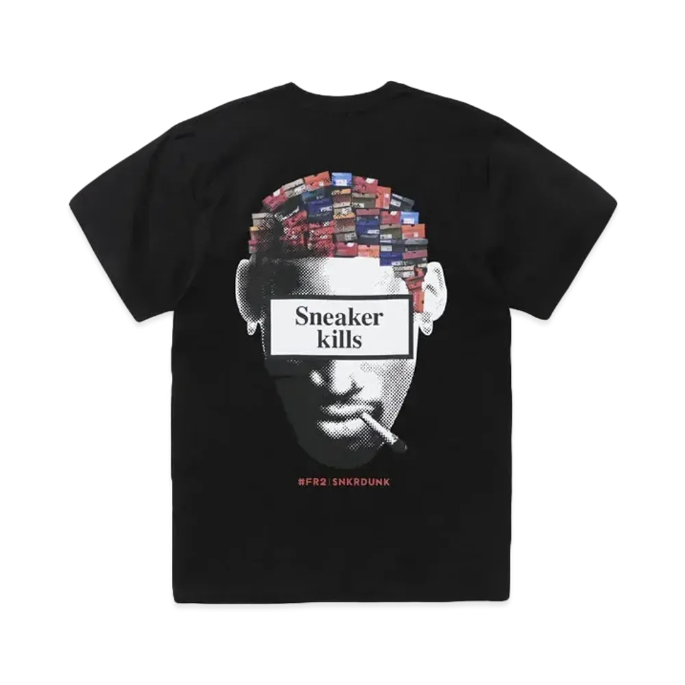 SNKRDUNK collaboration with #FR2 Pot-man T-shirt "Black"