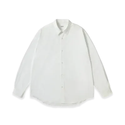 A.PRESSE Regular Collar Shirt "White"