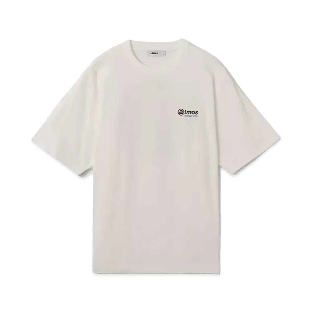 atmos @ Logo Print T-shirt "White"