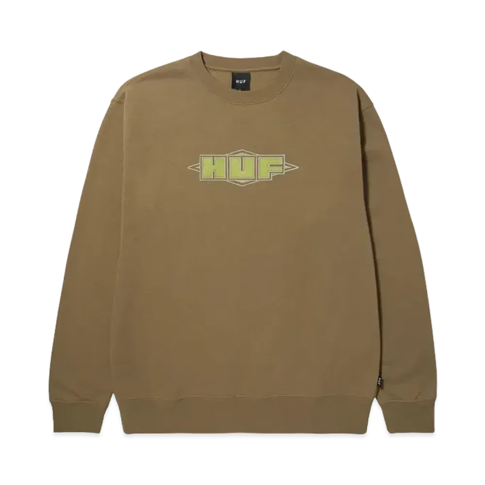 HUF Fall 24 Quality Crewneck "Mud"