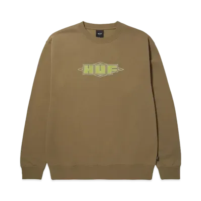 HUF Fall 24 Quality Crewneck "Mud"