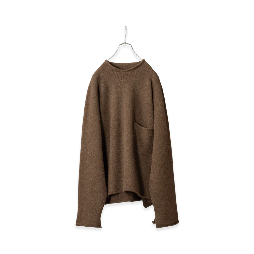 ANCELLM Rollneck Ls Knit "Brown"