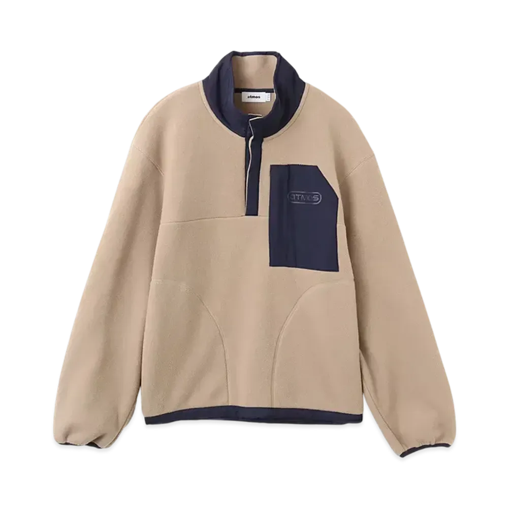 atmos Recycled Heavy Weight Fleece Tops "Beige"