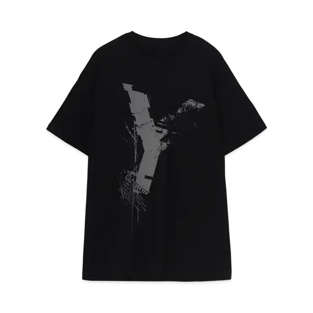 Ground Y Cotton Jersey Logo Graphic T-Shirt "Black"