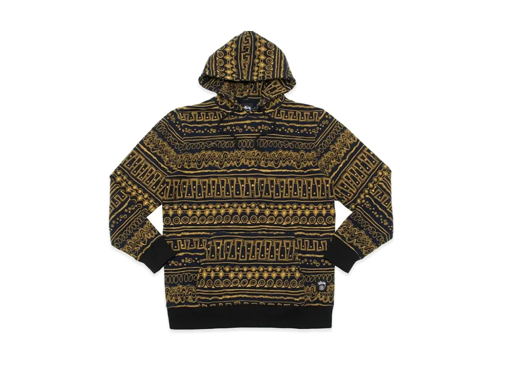 Stussy Tribal Hoodie "Navy/Yellow"