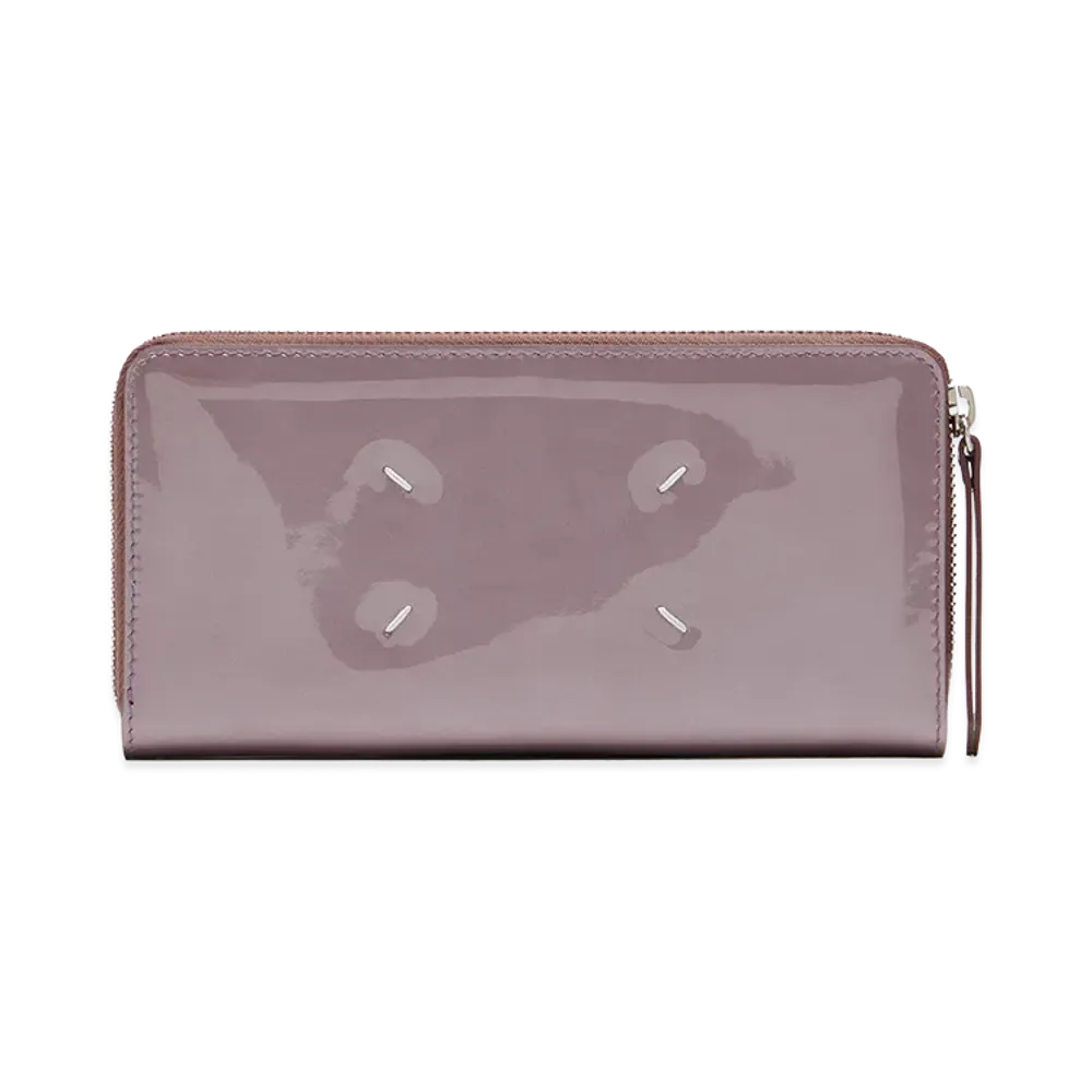 Maison Margiela 4-Stitch Zip-Around Wallet "Pink"