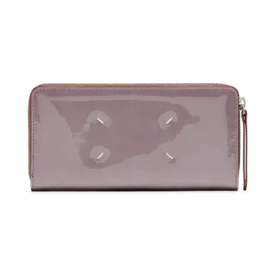 Maison Margiela 4-Stitch Zip-Around Wallet "Pink"