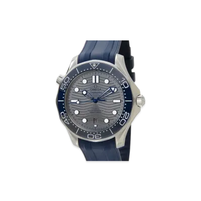 OMEGA Seamaster Diver 300M Master Chronometer Rubber Strap "Stainless Steel/Gray"
