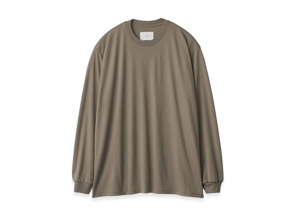 ssstein Fine Wool Oversized Long Sleeve Tee "Khaki"