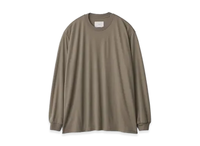 ssstein Fine Wool Oversized Long Sleeve Tee "Khaki"