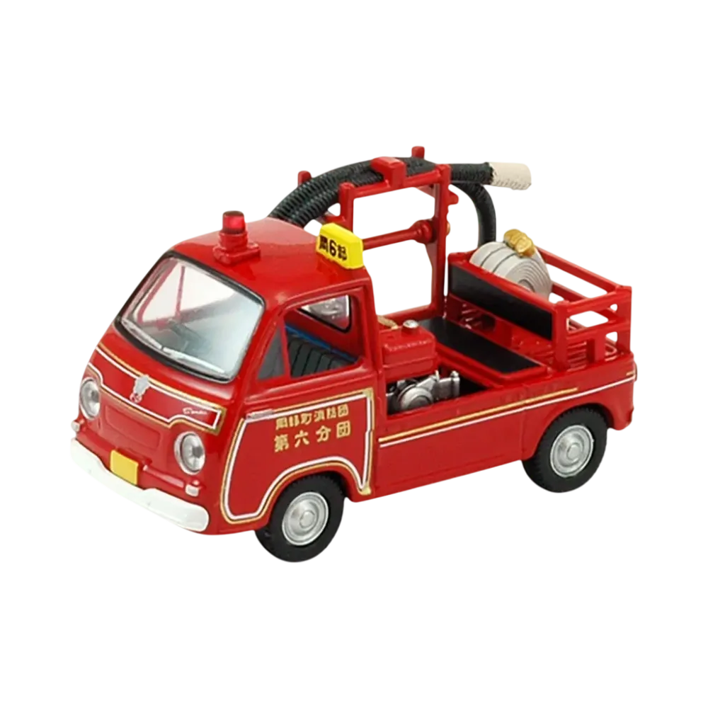 TOMYTEC "TOMICA LIMITED VINTAGE" 1/64 LV-68a Subaru Thumper Pump Fire Engine (Okabe Village Fire Brigade 6Th Branch)