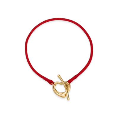 Tiffany & Co. Open Heart Bracelet "Yellow Gold/Red"