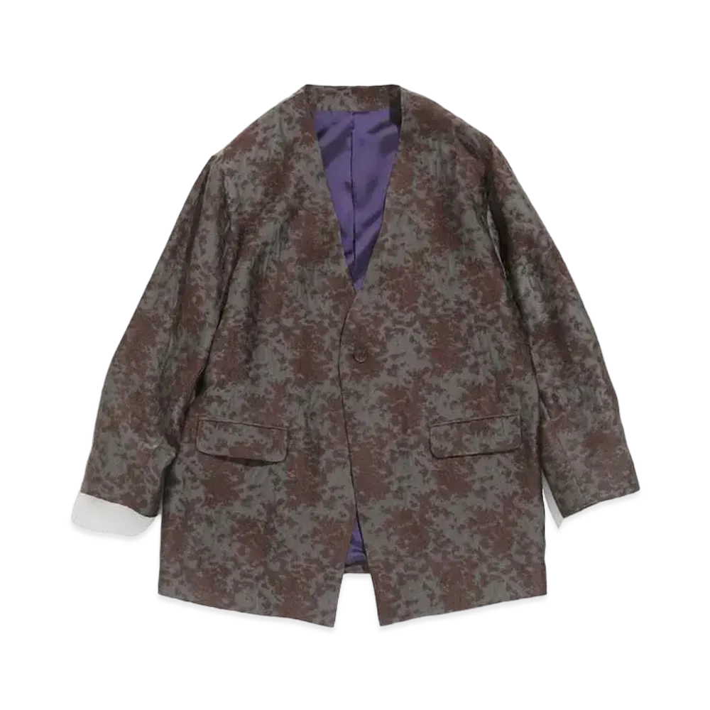 Needles 1B V NECK JACKET - AC/CU/W/N CLOUD JQ. (FOR WOMEN) "Brown"