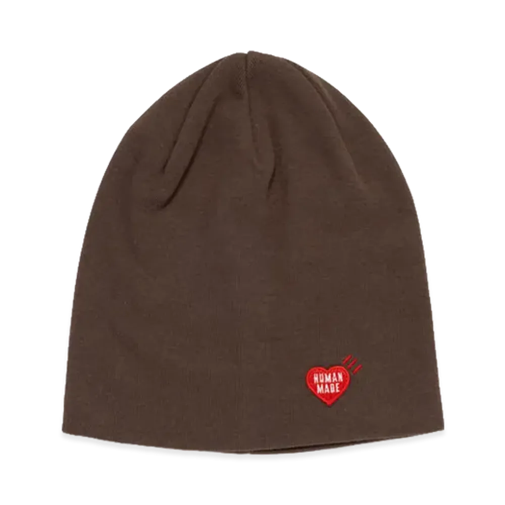 HUMAN MADE Heart Badge Beanie "Brown"