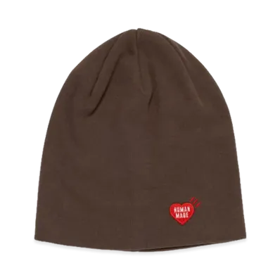 HUMAN MADE Heart Badge Beanie "Brown"