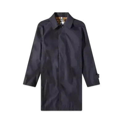 Burberry Men's Camden Car Coat "Carbon Blue"