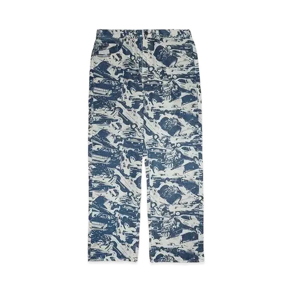 Supreme x HYSTERIC GLAMOUR Cars Baggy Jean "Navy"