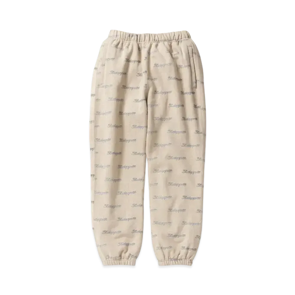 BlackEyePatch WHIP EMBLEM SWEAT PANTS "Beige"