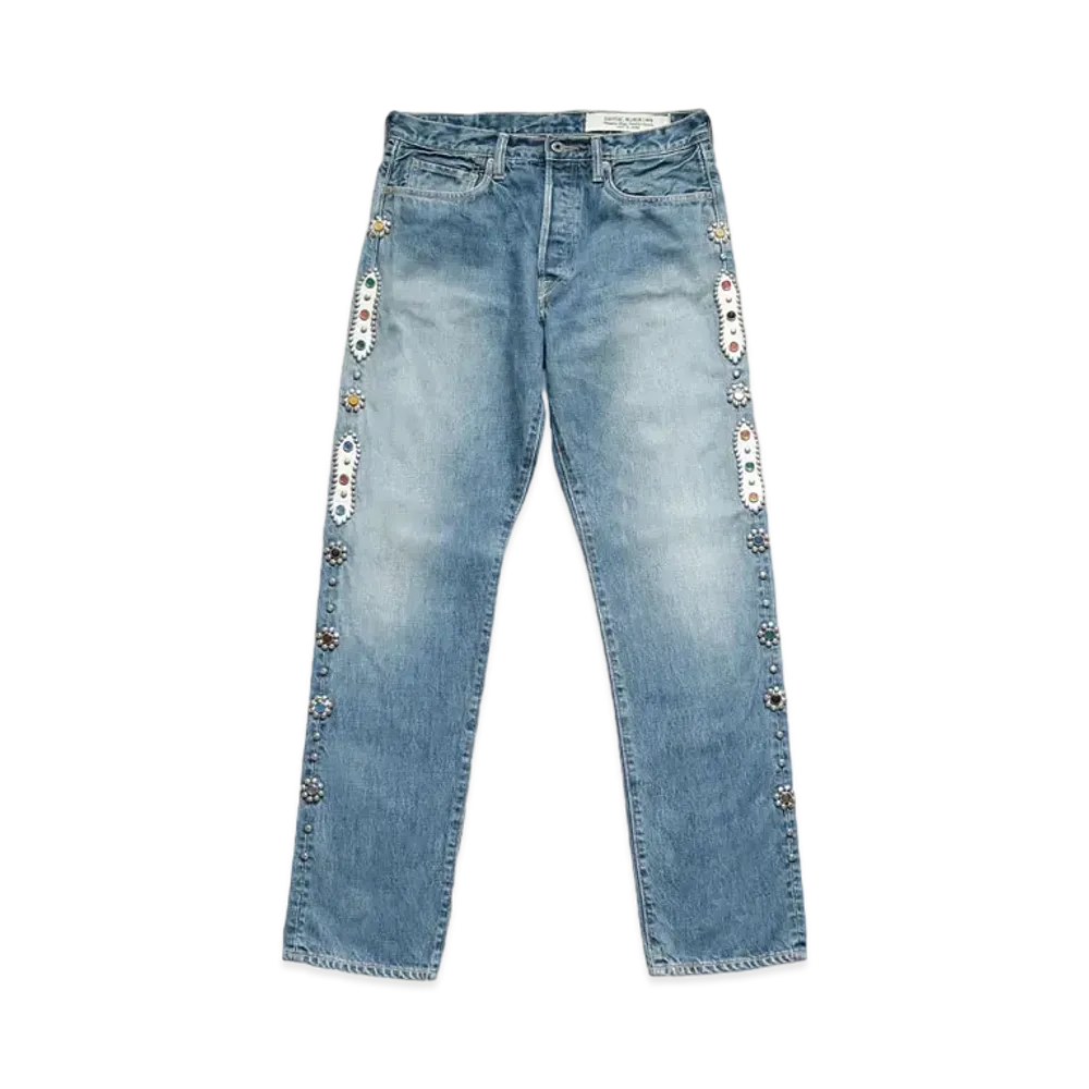 KAPITAL 14OZ DENIM 5P MONKEY CISCO (STUDY REMAKE) "Indigo"